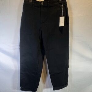NWT A New Day Womens Size 6 Capri Black‎ Straight Work Pants Stretch Slim 6R